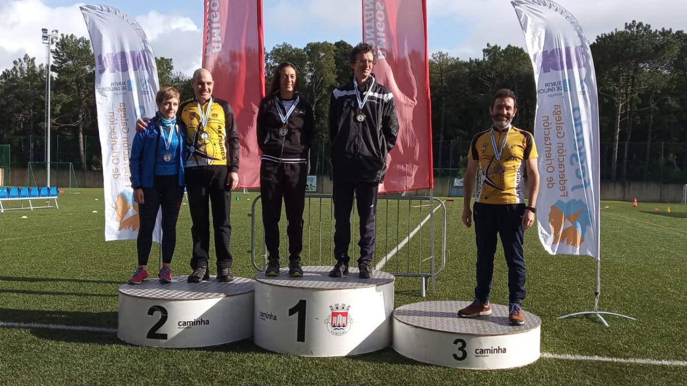 Cinco medallas para o equipo vigués no arranque da nova liga interrexional de Orientación