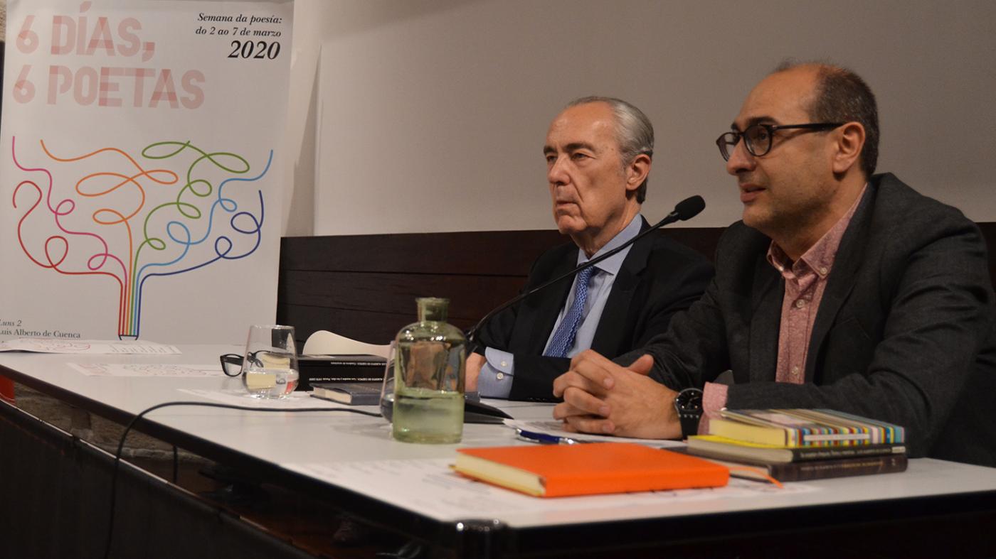 Luis Alberto de Cuenca: “O que fai un poeta é dar voz a moita xente”