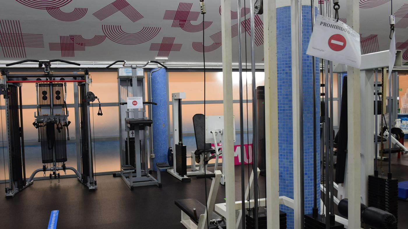 Reabren as salas cardio-fitness e multiusos dos tres campus