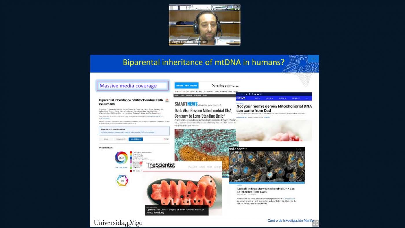 Que pode achegar a investigación con mexillóns mariños á herdanza biparental do ADN mitocondrial en humanos?