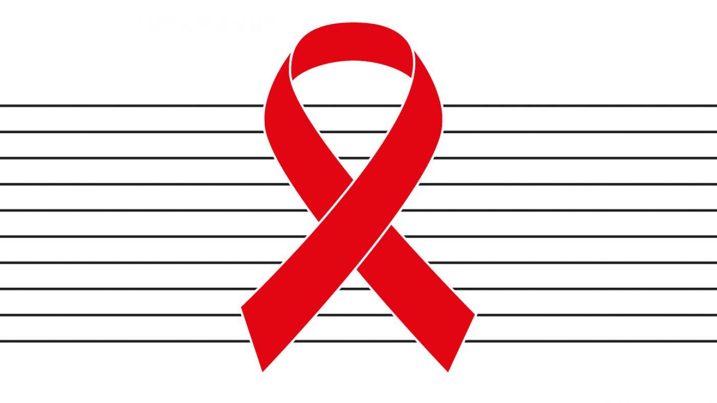 Lazo vermello para difundir o Día Mundial da Sida