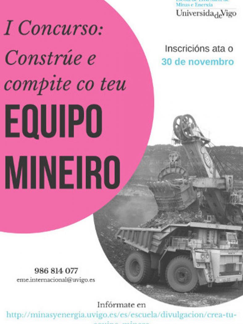 Tres concursos da Escola de Enxeñaría de Minas e Enerxía  para amosar os seus recursos 
