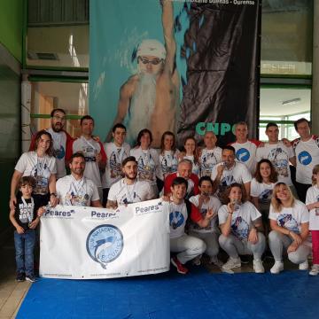 O Club Natación Escualos Campus da Auga acada o quinto posto no Campionato Galego de Verán de Natación Máster