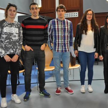 A Universidade traslada verbas de ánimo á deportistas Judith Rodríguez