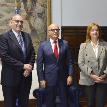 O reitor comparte co presidente da Deputación e co alcalde os retos para o campus de Ourense 