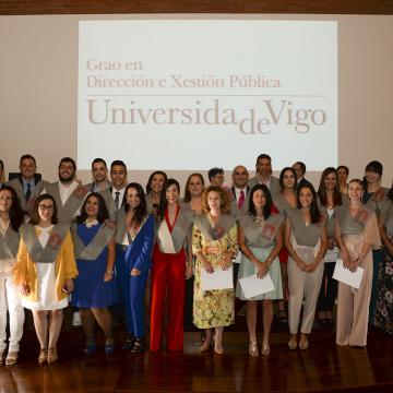 Acto de graduación de Dirección e Xestión Pública