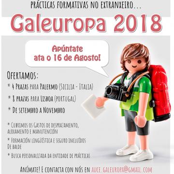 Auce oferta 12 estadías formativas en Lisboa e Palermo
