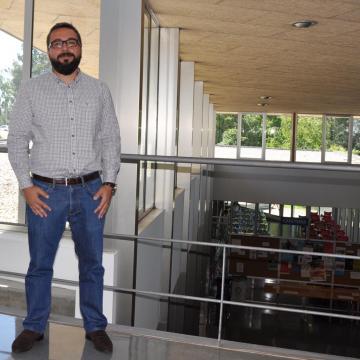 Ángel Aday Jiménez na Facultade de Ciencias Xurídicas e do Traballo 