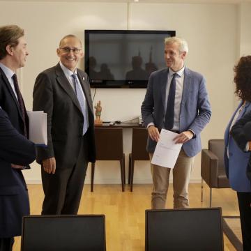 Rueda e Reigosa repasaron e afondaron nos proxectos de colaboración que manteñen a administración autonómica e a institución académica