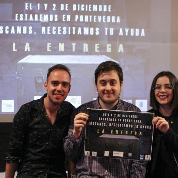 Fabián Gómez, Alexandre Novo e Sara González 