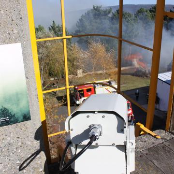 O proxecto FireRS testa a súa tecnoloxía para a detección remota temperá dun incendio 