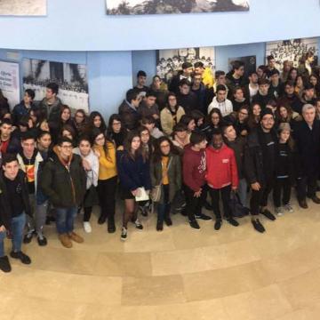 Participantes e organizadores da xornada comarcal de orientación 