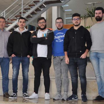 Manuel Caeiro, Martín Álvarez, José Antonio Álvarez, Iván Mariño, Daniel Soneira e David Iglesias 