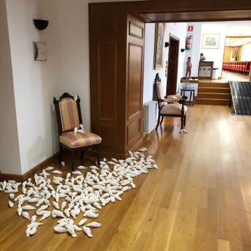 O alumnado de Belas Artes leva ás súas creacións a interactuar con diferentes disciplinas