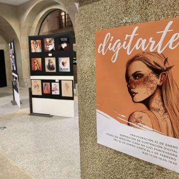 As creacións dixitais do alumnado de Belas Artes proxéctanse na Casa da Luz