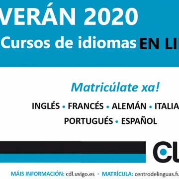 O Centro de Linguas continuará durante o verán coa formación en idiomas de xeito virtual