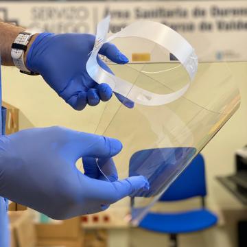 EscudoCovid.19 remata a súa actividade con 56.000 pantallas producidas en Galicia 