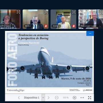 Universidade, Xunta e Boeing destacan o papel do talento e a cooperación para o futuro do sector aeronáutico