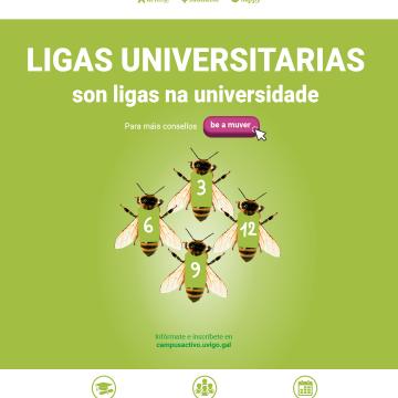 Aberta, ata o 2 de outubro, a inscrición nas Ligas Universitarias