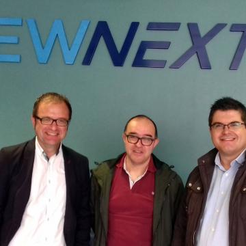 Isidoro Prado, Antón Vila e Francisco Javier Rodríguez, promotores da iniciativa