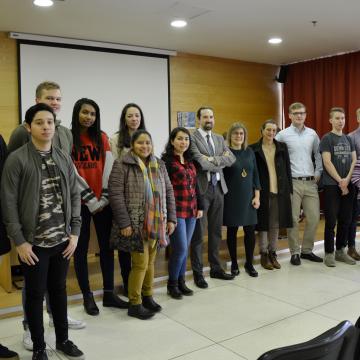 Este martes celebrouse o acto de benvida ao alumnado de intercambio